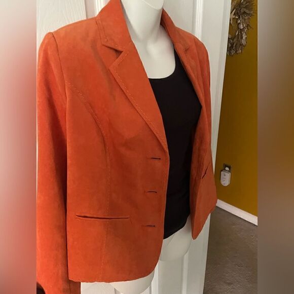 Studio Works faux suede blazer / jacket 🧡 - Picture 1 of 7